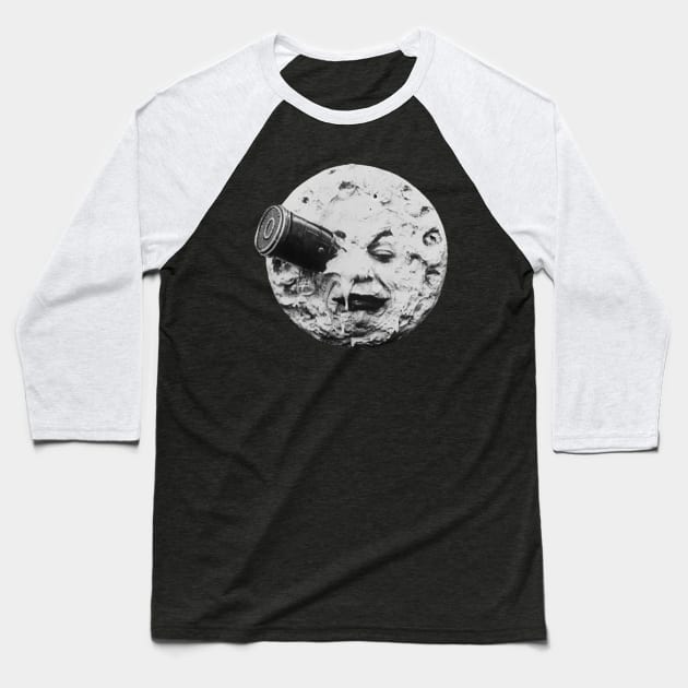 voyage dans la lune Baseball T-Shirt by undergroundnotes